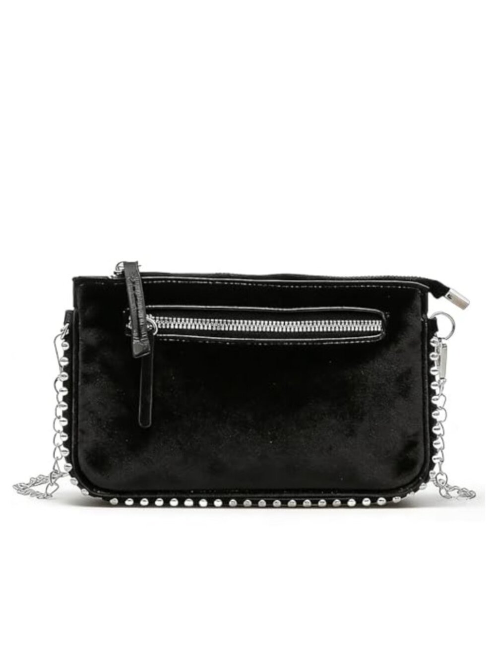 Faux Leather Women's Evening Clutch Purse with Detachable Chain Strap